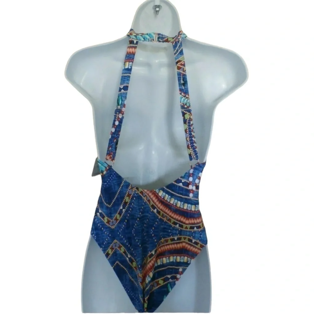 Tini Bikini Cutout Print Swimsuit NWT - Picture 4 of 6